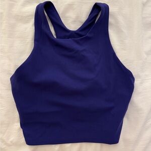 Athleta cropped purple athletic tank size small
